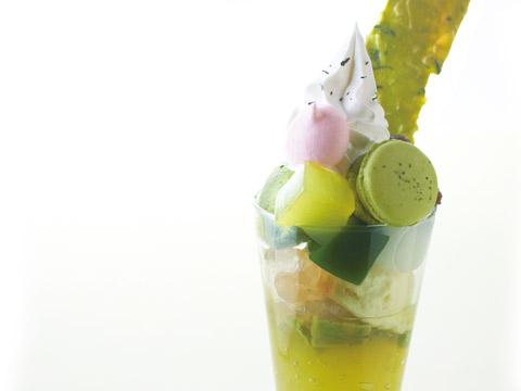 新茶パフェ