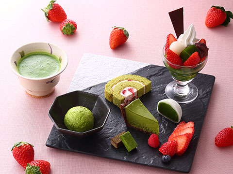 【数量限定】いちご抹茶スイーツプレート