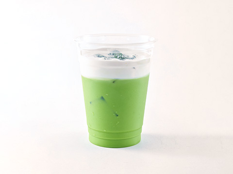 アイス/抹茶アーモンドミルクラテ