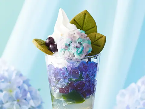 紫陽花パフェ