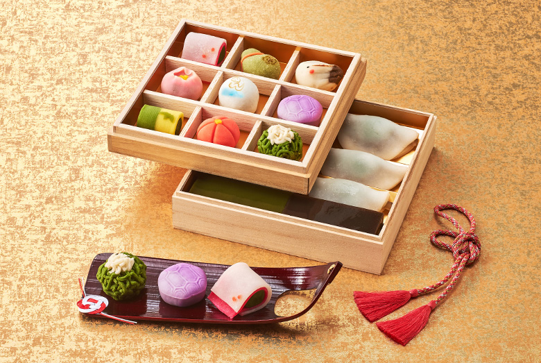 宇治茶京菓子おせち二段重 慶