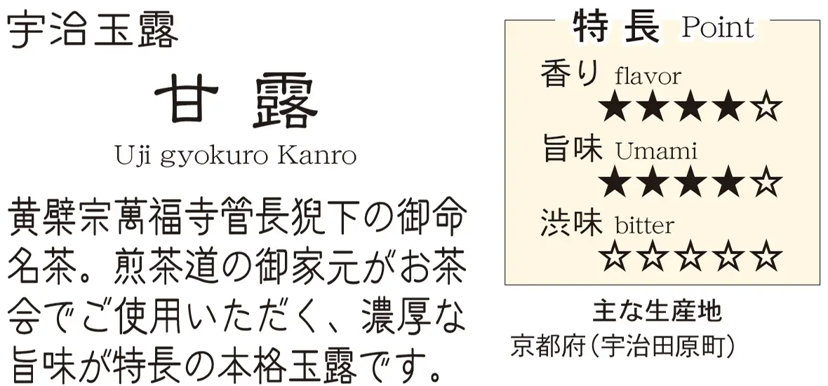 高級玉露 甘露