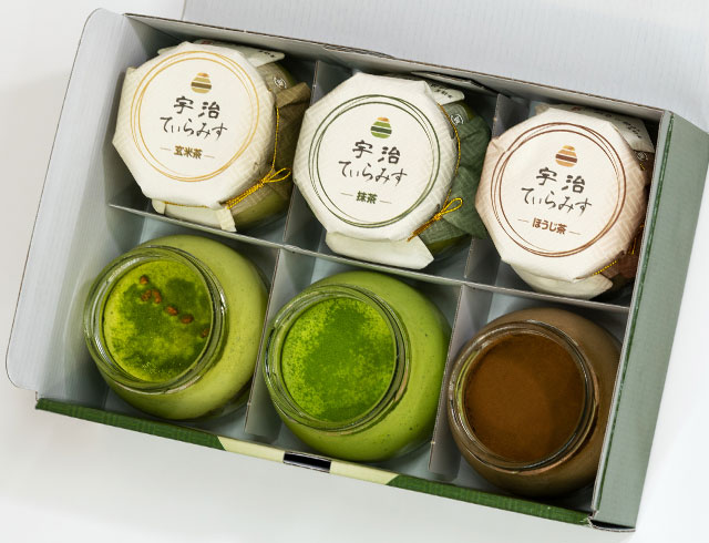 宇治てぃらみす（抹茶・ほうじ茶・玄米茶）6個入【翌日お届け可】【送料無料】【他商品との同梱不可】 § 【特別価格】 095239-9
