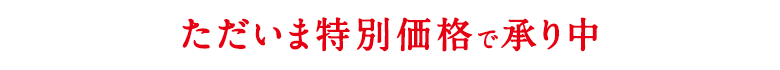 ただいま特別価格