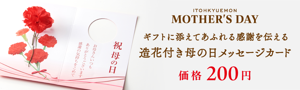 母の日メッセージカード